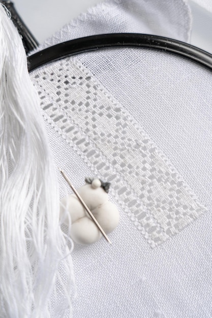 Ręcznie haftowany wzór